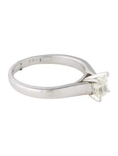 Pre-owned Ring Platinum 1.02ctw Diamond Engagement  In Multi