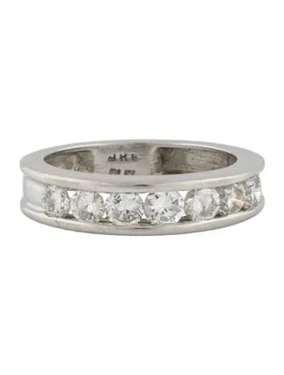 Pre-owned Ring Platinum 1.05ctw Diamond Band In Multi