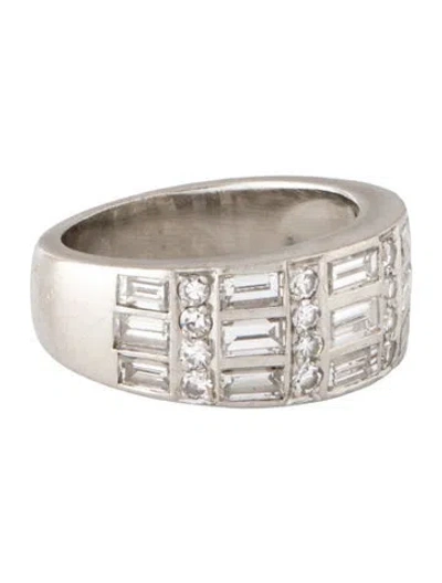 Pre-owned Ring Platinum 1.14ctw Diamond Band In Multicolor