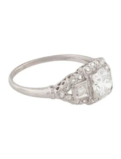 Pre-owned Ring Platinum 1.15ct Diamond Cocktail  In Multi