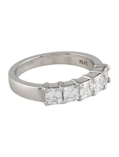 Pre-owned Ring Platinum 1.24ctw Diamond Band In Multicolor