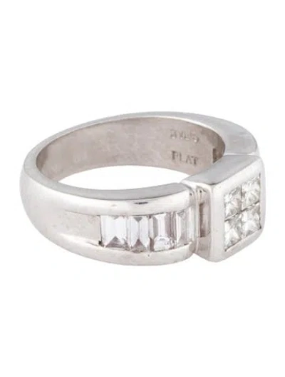 Pre-owned Ring Platinum 1.26ctw Diamond Band In Multi