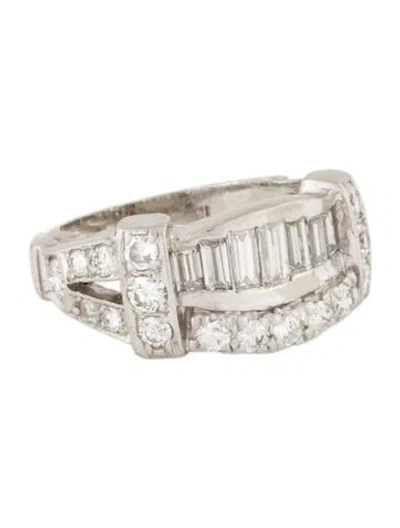 Pre-owned Ring Platinum 1.41ctw Diamond Band In Multi