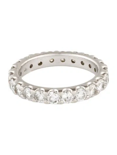 Pre-owned Ring Platinum 1.76ctw Diamond Eternity Band In Multi