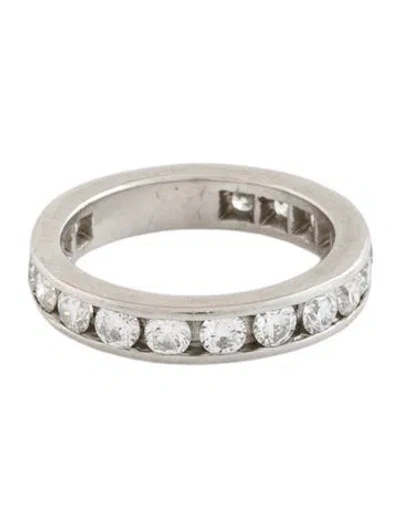 Pre-owned Ring Platinum 1.90ctw Diamond Eternity  In Multicolor