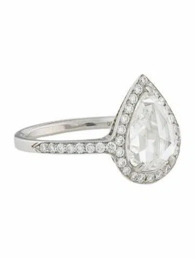 Pre-owned Ring Platinum 1.96ctw Diamond Cocktail  In Multi