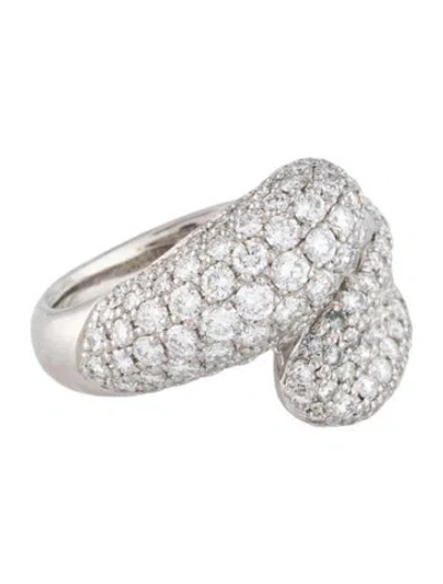 Pre-owned Ring Platinum 2.33ctw Diamond Cocktail  In Multi