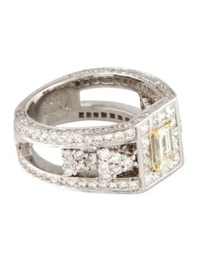 Pre-owned Ring Platinum 2.46ctw Diamond Cocktail  In Multi