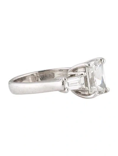 Pre-owned Ring Platinum 2.54ct Diamond Engagement  In Multi