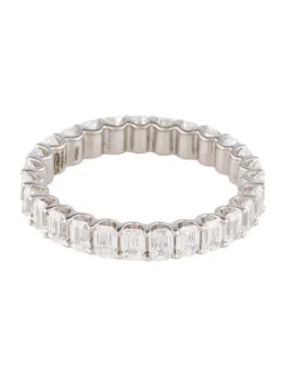 Pre-owned Ring Platinum 2.57ctw Lab-grown Diamond Eternity Band  In Multi