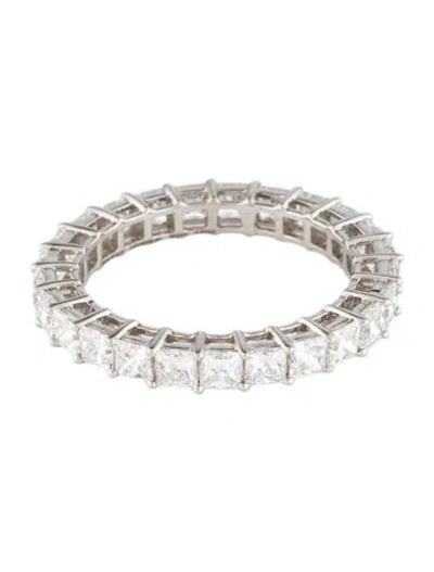 Pre-owned Ring Platinum 2.58ctw Lab-grown Diamond Eternity Band  In Multi