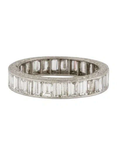 Pre-owned Ring Platinum 2.78ctw Diamond Eternity Band  In Multi