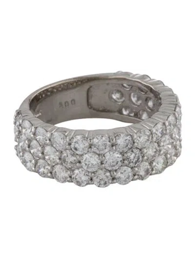 Pre-owned Ring Platinum 3.00ctw Diamond Band In Multi