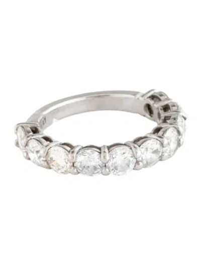 Pre-owned Ring Platinum 3.10ctw Diamond Band In Multicolor