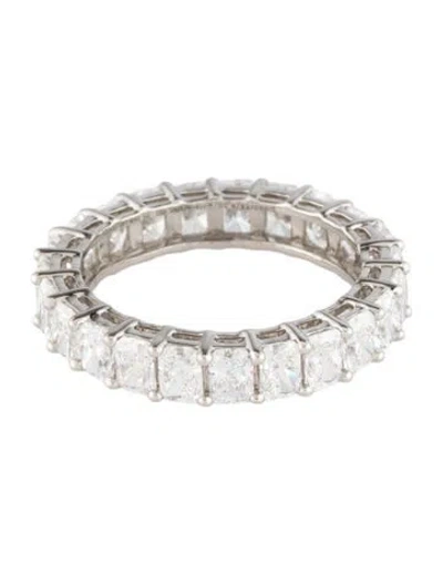 Pre-owned Ring Platinum 3.29ctw Lab-grown Diamond Eternity Band In Multi