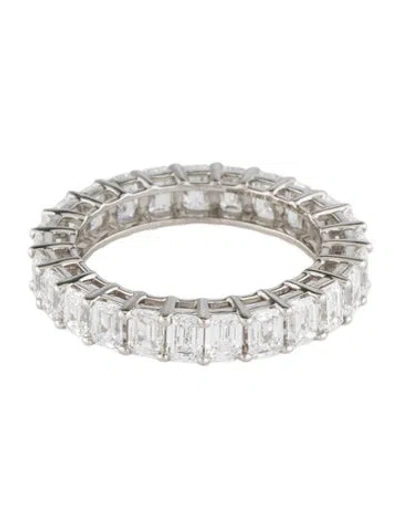 Pre-owned Ring Platinum 3.59ctw Lab-grown Diamond Eternity Band  In Multi