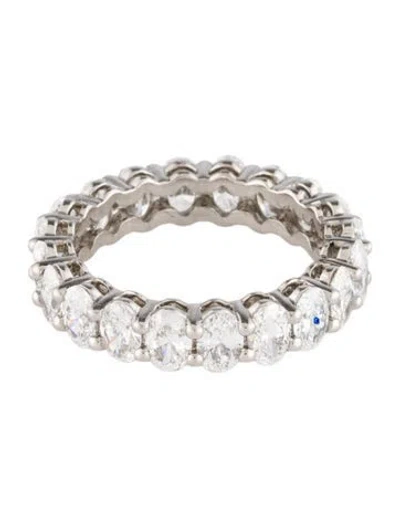 Pre-owned Ring Platinum 3.76ctw Lab-grown Diamond Eternity Band In Multi