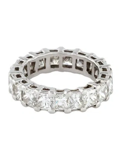 Pre-owned Ring Platinum 4.41ctw Diamond Eternity Band  In Multi