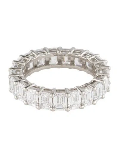 Pre-owned Ring Platinum 5.34ctw Lab-grown Diamond Eternity Band In Multi