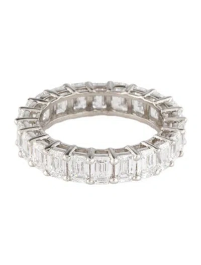 Pre-owned Ring Platinum 5.55ctw Lab-grown Diamond Eternity Band In Multi
