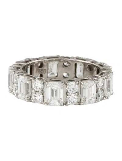 Pre-owned Ring Platinum 5.83ctw Lab-grown Diamond Eternity Band In Multi