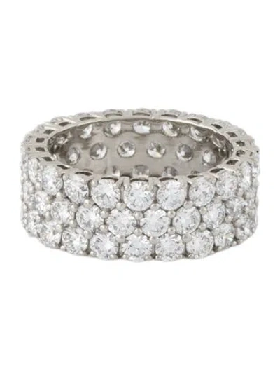 Pre-owned Ring Platinum 5.94ctw Lab-grown Diamond Eternity Band In Multi