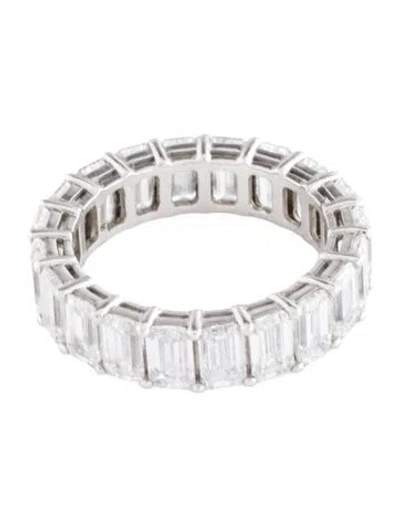 Pre-owned Ring Platinum 6.24ctw Lab-grown Diamond Eternity Band In Multi