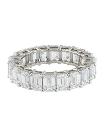 Pre-owned Ring Platinum 6.35ctw Lab-grown Diamond Eternity Band In Multi