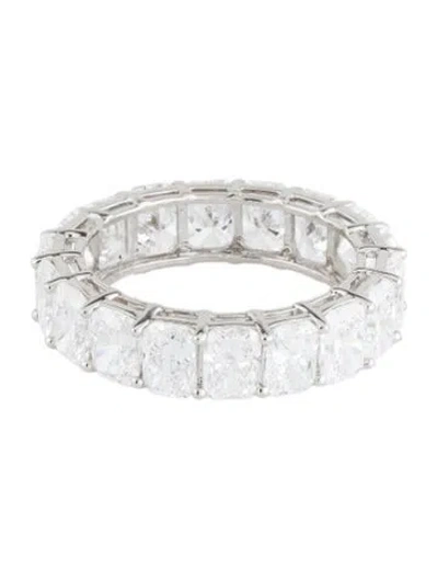 Pre-owned Ring Platinum 7.50ctw Lab-grown Diamond Eternity Band In Multi