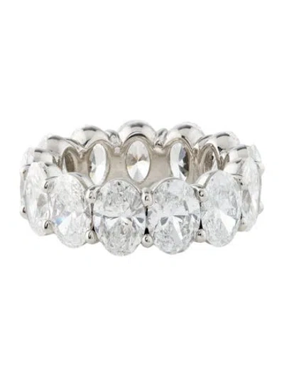Pre-owned Ring Platinum 9.71ctw Lab-grown Diamond Eternity Band In Multi
