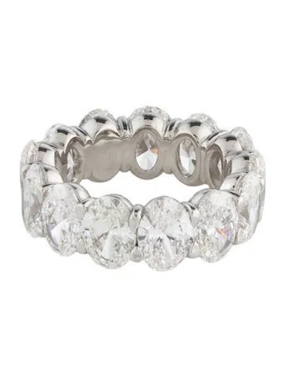 Pre-owned Ring Platinum 9.90ctw Lab-grown Diamond Eternity Band In Multicolor
