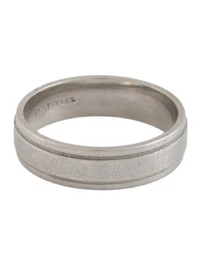 Pre-owned Ring Platinum Band  In Multicolor