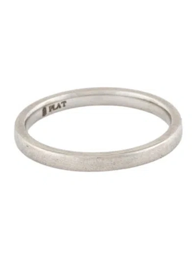 Pre-owned Ring Platinum Band  In Multicolor