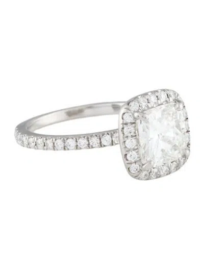 Pre-owned Ring Platinum Diamond 2.02ctw Engagement  In Multi