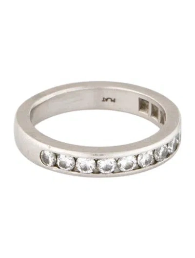 Pre-owned Ring Platinum Diamond Band In Multi
