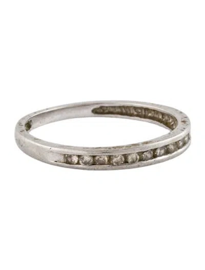 Pre-owned Ring Platinum Diamond Band In Multi
