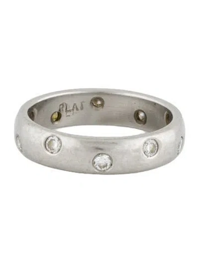 Pre-owned Ring Platinum Diamond Band In Multi