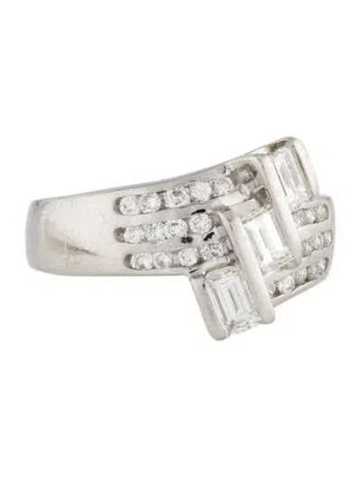Pre-owned Ring Platinum Diamond Band In Multi