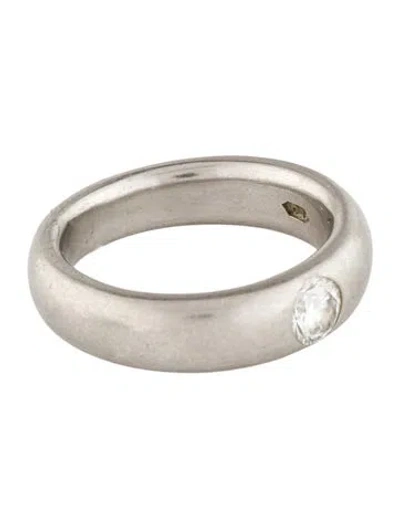 Pre-owned Ring Platinum Diamond Band In Multi