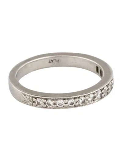 Pre-owned Ring Platinum Diamond Band In Multi