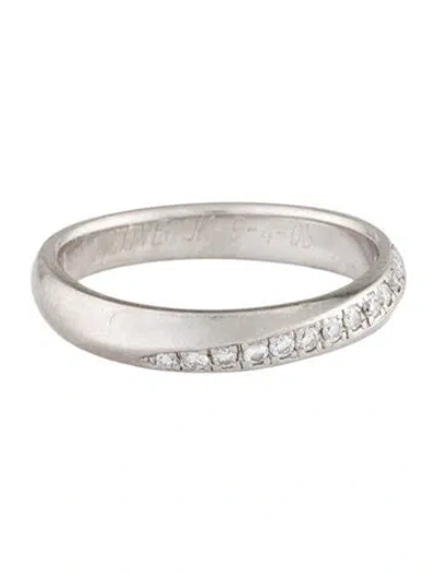 Pre-owned Ring Platinum Diamond Band In Multi