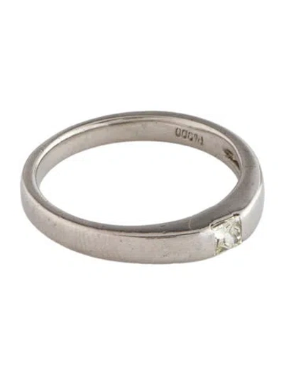 Pre-owned Ring Platinum Diamond Band In Multi
