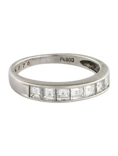 Pre-owned Ring Platinum Diamond Band In Multi
