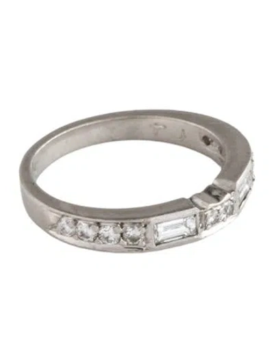 Pre-owned Ring Platinum Diamond Band In Multi
