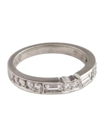 Pre-owned Ring Platinum Diamond Band In Multi
