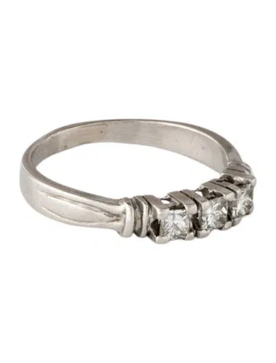 Pre-owned Ring Platinum Diamond Band In Multicolor