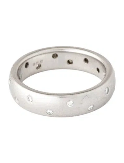 Pre-owned Ring Platinum Diamond Band In Multicolor