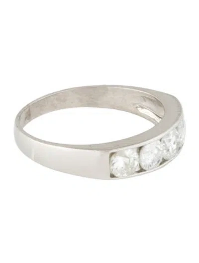 Pre-owned Ring Platinum Diamond Band  In Multi