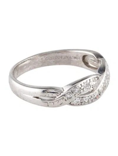 Pre-owned Ring Platinum Diamond Cocktail  In Multi