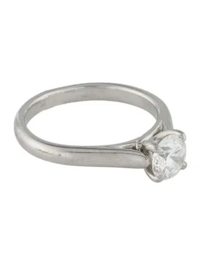 Pre-owned Ring Platinum Diamond Engagement  In Multi